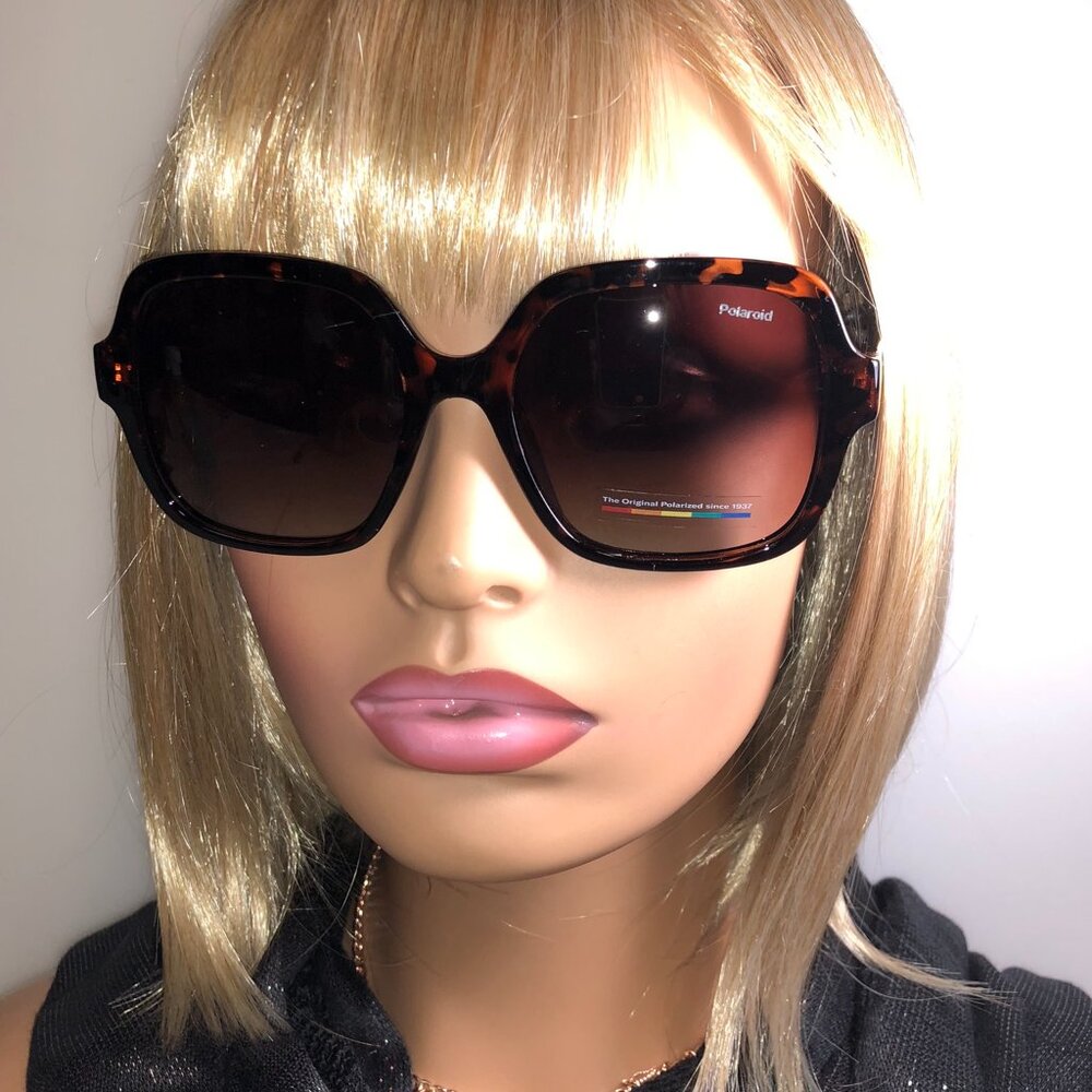 Polaroid Oversized Tortoiseshell Polarized Sunglasses